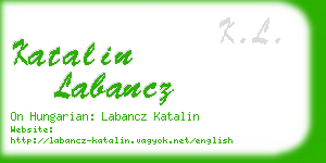 katalin labancz business card